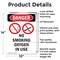 Signmission No Smoking Oxygen In Use Danger Sign, Aluminum, 10in W x 14in L, 2PK OS-2PACK-DS-A-1014-V-1488 - alternate 7
